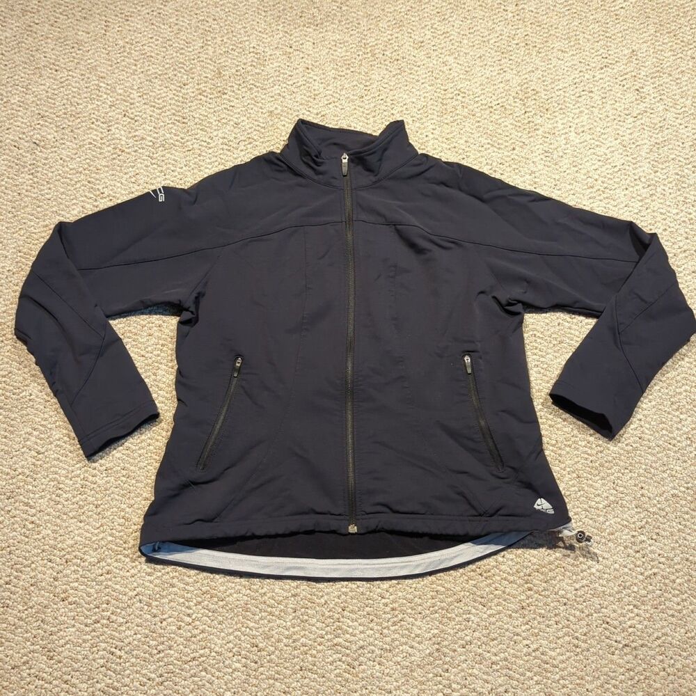 Nike ACG Soft Shell Jacket Womens XL Black Full Zip Active Pockets